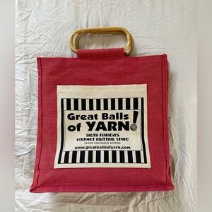 Tote Bag with Wooden Handles